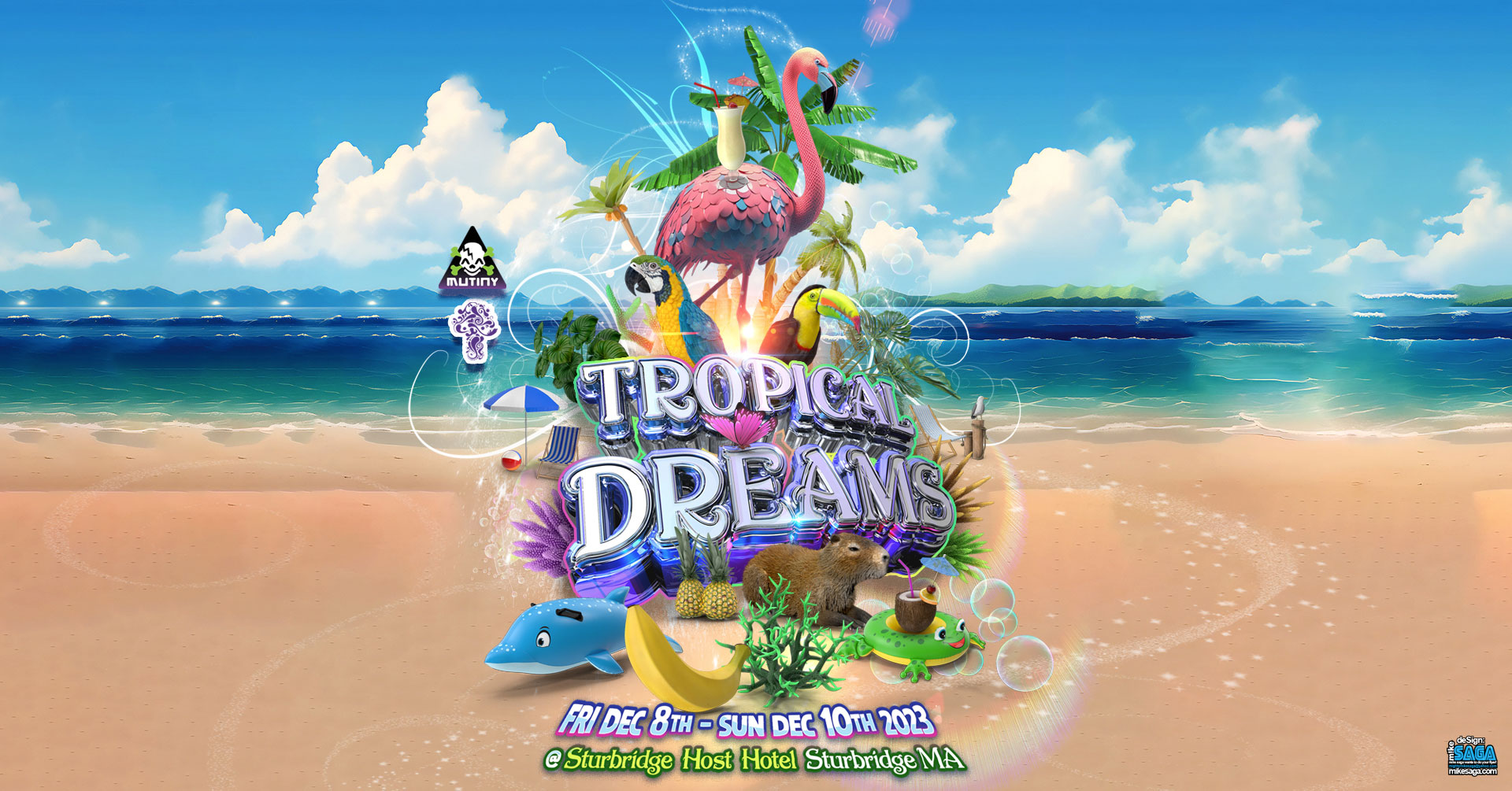 TROPICAL DREAM - TEAL